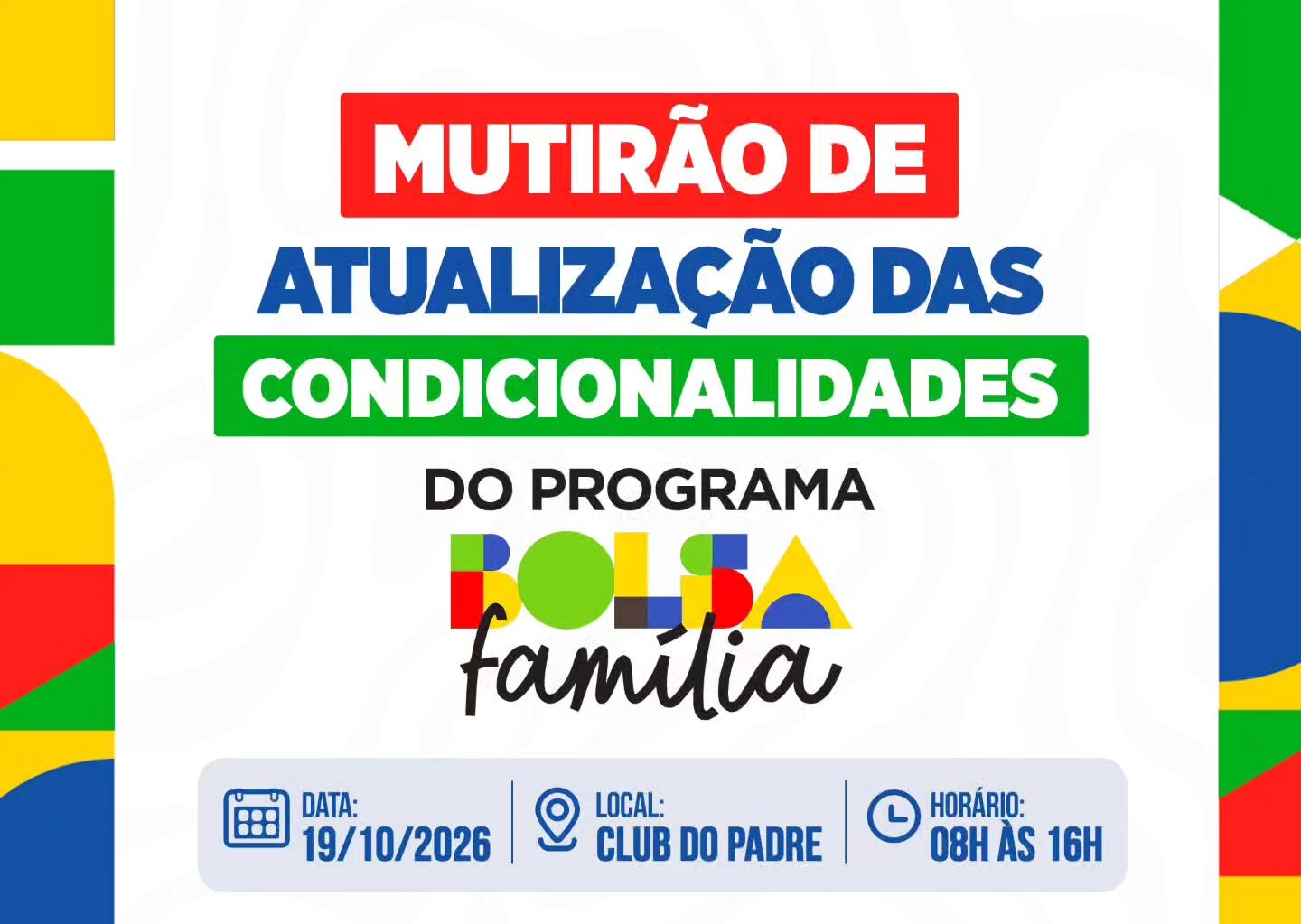Atenção, beneficiários do Bolsa Família!